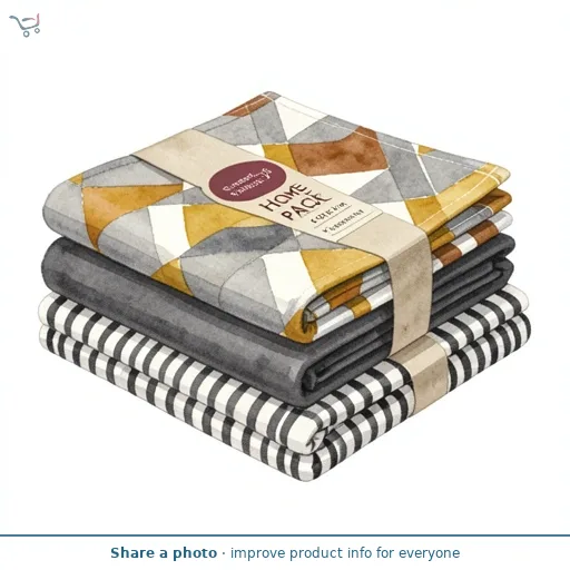 Sainsbury's Home Pack of 3 Geo Printed Teatowels