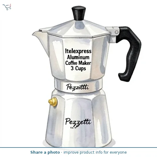 Pezzetti Italexpress Aluminium Coffee Maker 3 Cups