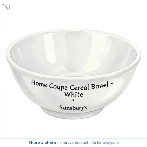 Sainsbury's Home Coupe Cereal Bowl - White