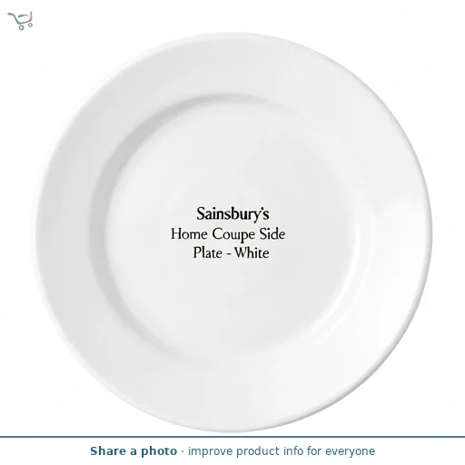 Sainsbury's Home Coupe Side Plate - White