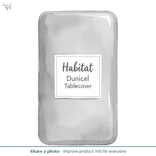 Habitat Silver Dunicel Tablecover