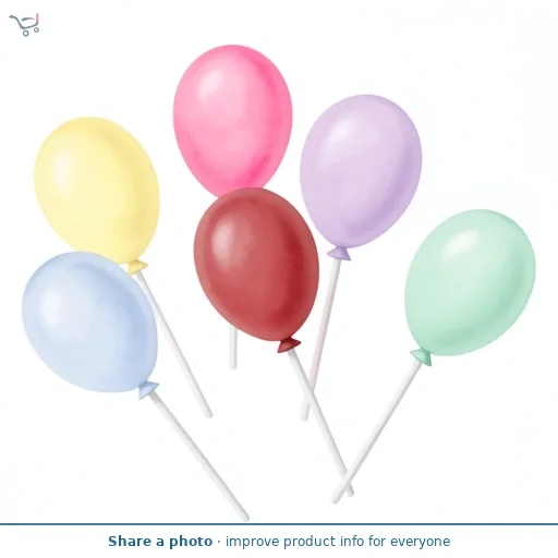 Sainsbury's Home Pack of 6 Balloon Shaped Cupcake Toppers