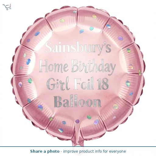 Sainsbury's Home Birthday Girl Foil 18" Balloon