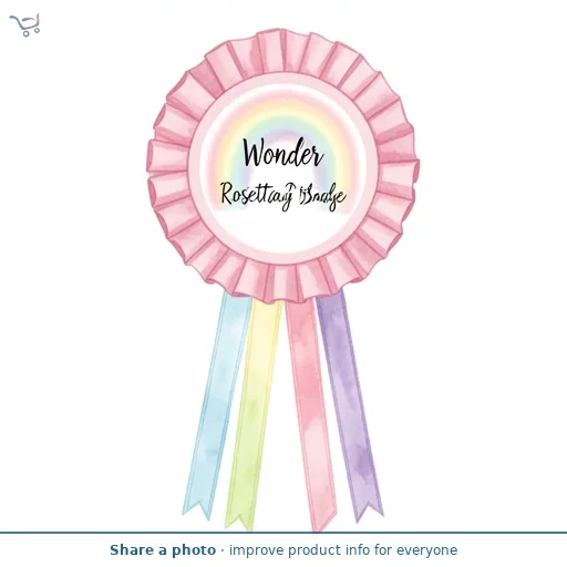 Wonder Rosette Birthday Badge
