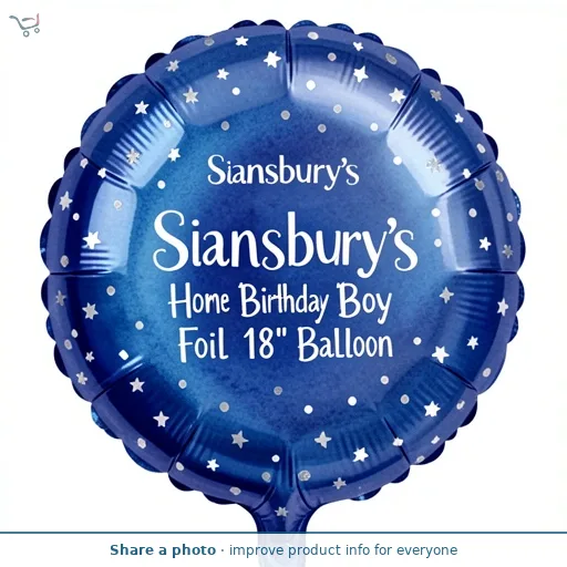 Sainsbury's Home Birthday Boy Foil 18" Balloon