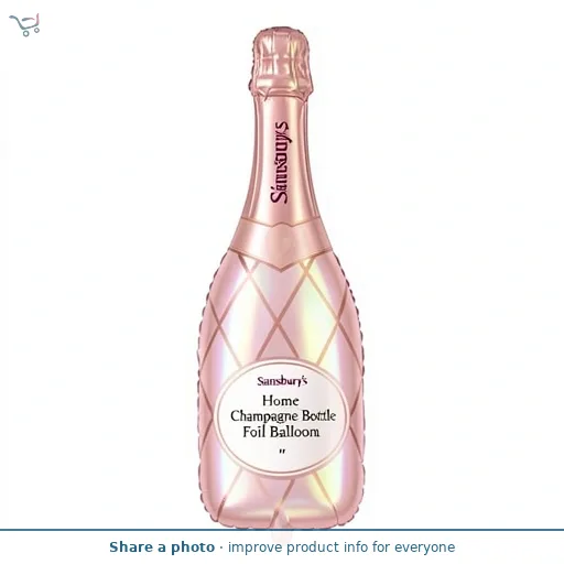 Sainsbury's Home Champagne Bottle Foil Balloon