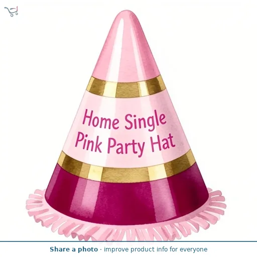 Sainsbury's Home Single Pink Party Hat