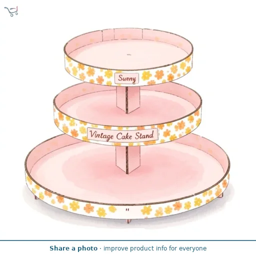 Sunny Vintage Cake Stand
