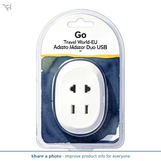Go Travel World-EU Adaptor Duo USB