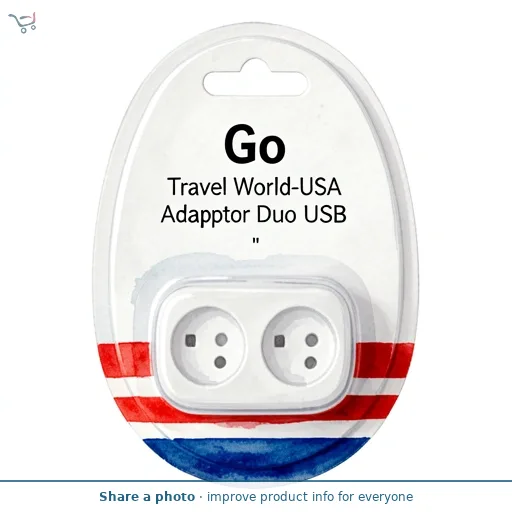 Go Travel World-USA Adaptor Duo USB