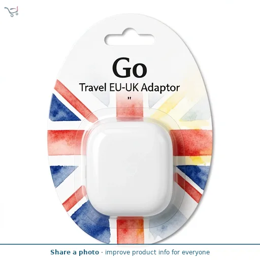 Go Travel EU-UK Adaptor