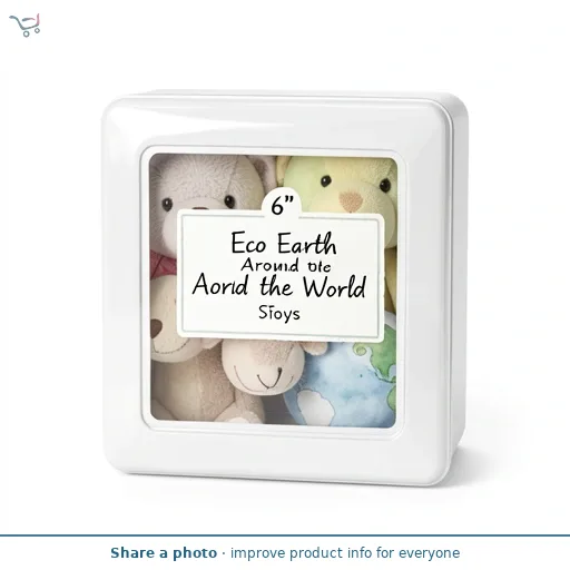 6" Eco Earth Around the World Soft Toys