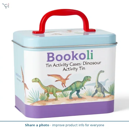 Bookoli Tin Activity Cases: Dinosaur Activity Tin