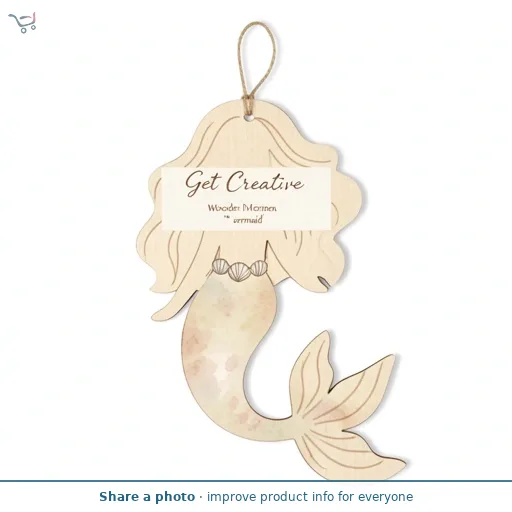 Get Creative Wooden Mermaid