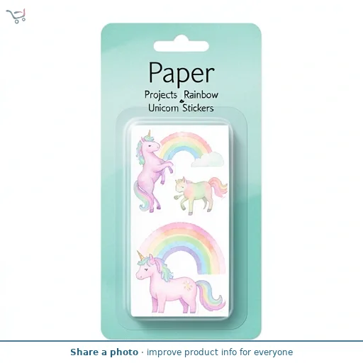 Paper Projects Rainbow Unicorn Stickers
