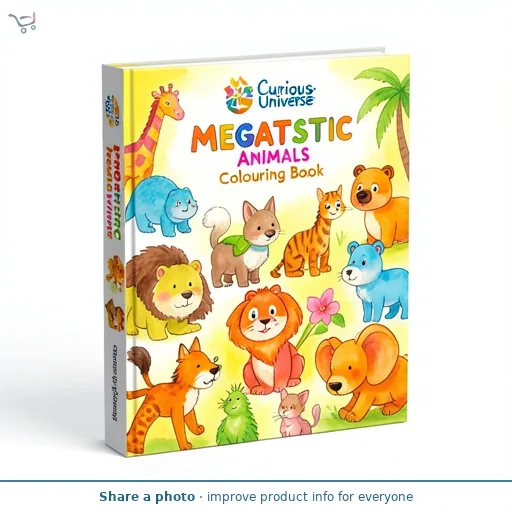 Curious Universe Megatastic Animals Colouring Book