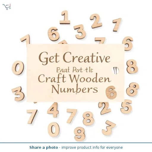 Get Creative Craft Wooden Numbers