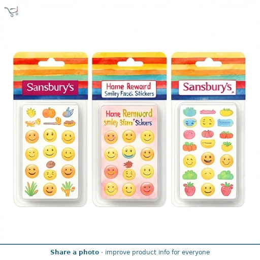 Sainsbury's Home Reward Smiley Face & Stars Stickers