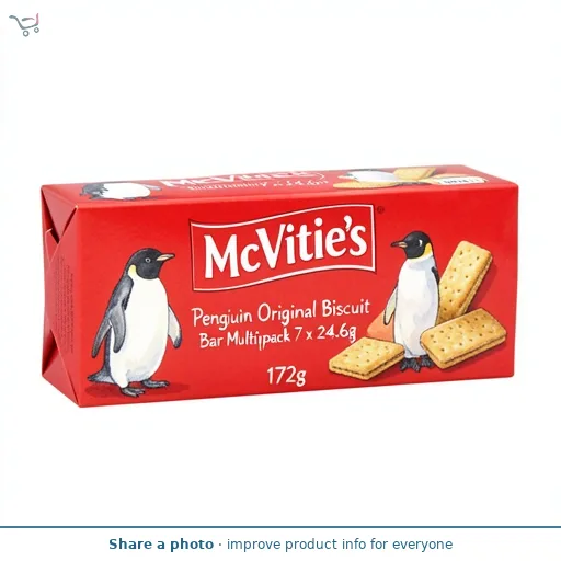 McVitie's Penguin Original Biscuit Bar Multipack 7 x 24.6g, 172g