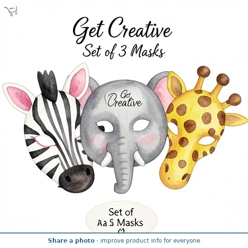 Get Creative Set of 3 Masks
