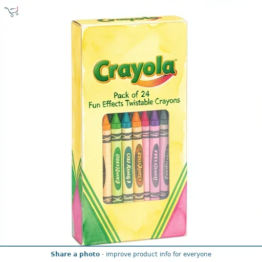 Crayola Pack of 24 Fun Effects Twistable Crayons