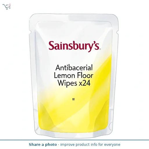 Sainsbury's Antibacterial Lemon Floor Wipes x24