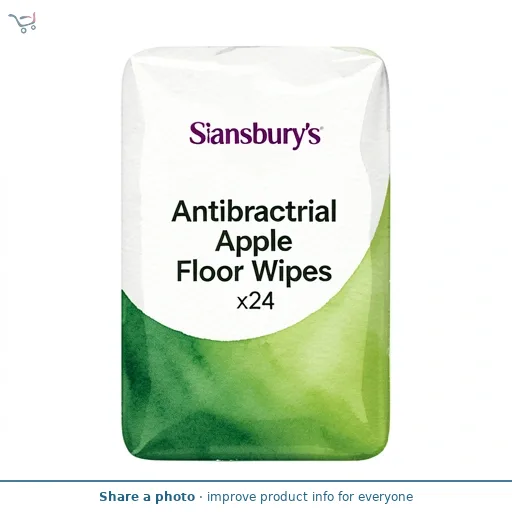 Sainsbury's Antibacterial Apple Floor Wipes x24