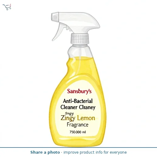 Sainsbury's Anti-Bacterial Cleaner Zingy Lemon Fragrance 750ml