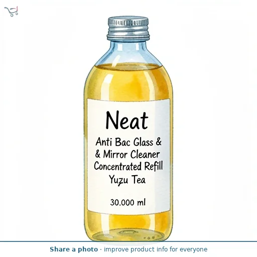 Neat Anti Bac Glass & Mirror Cleaner Concentrated Refill Yuzu Tea 30ml