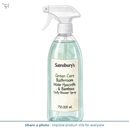 Sainsbury's Green Care Bathroom Water Hyacinth & Bamboo Daily Shower Spray 750ml
