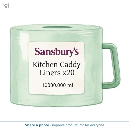 Sainsbury's Kitchen Caddy Liners x20 10L