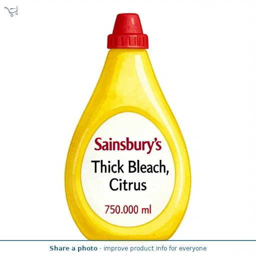 Sainsbury's Thick Bleach, Citrus 750ml