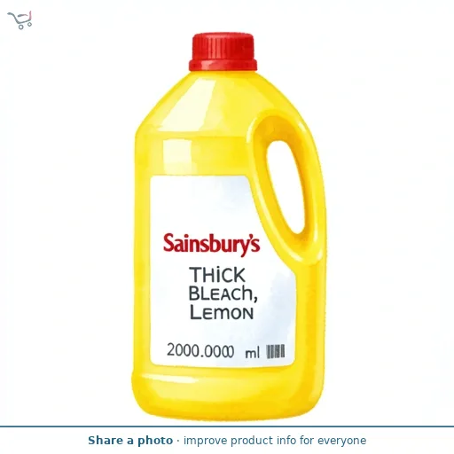 Sainsbury's Thick Bleach, Lemon 2L
