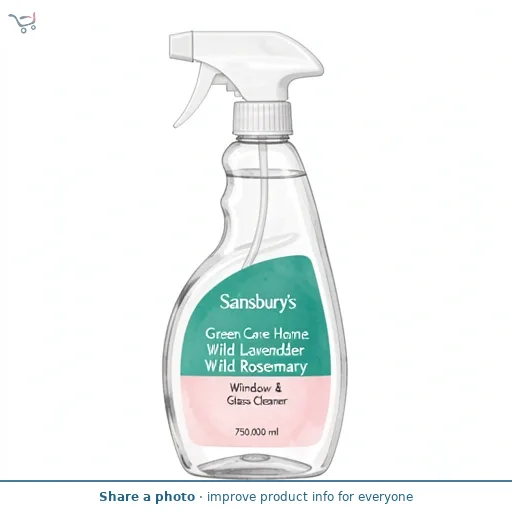 Sainsbury's Green Care Home Wild Lavender & Rosemary Window & Glass Cleaner 750ml