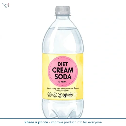 ASDA Diet Cream Soda 2 Litres