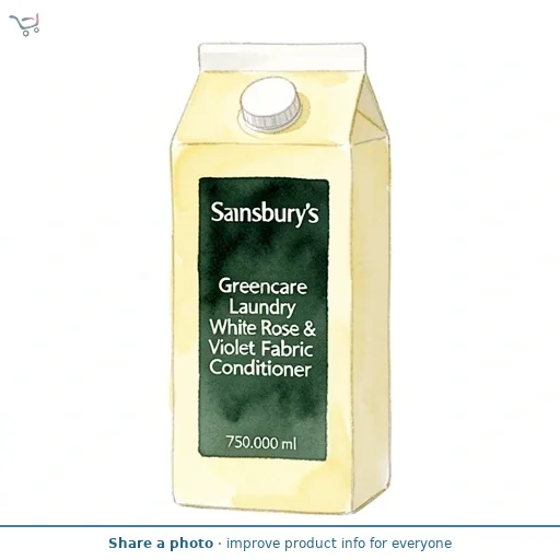Sainsbury's Greencare Laundry White Rose & Violet Fabric Conditioner 750ml