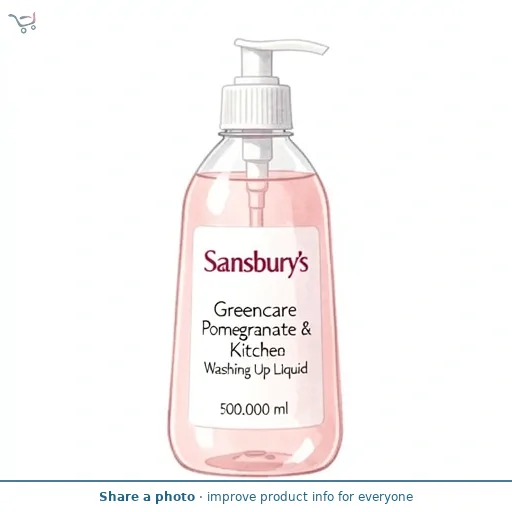 Sainsbury's Greencare Pomegranate & Lychee Kitchen Washing Up Liquid 500ml