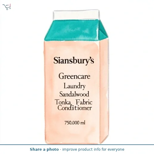 Sainsbury's Greencare Laundry Sandalwood Tonka Fabric Conditioner 750ml