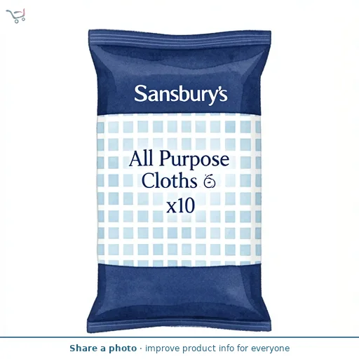 Sainsbury's All Purpose Cloths x10