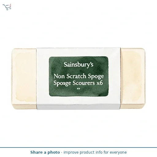 Sainsbury's Non Scratch Sponge Scourers x6