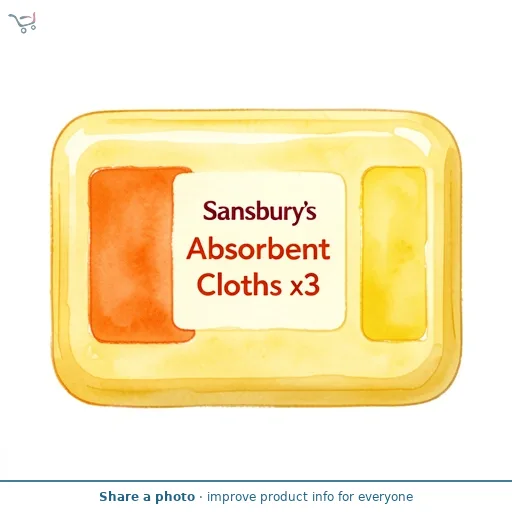 Sainsbury's Super Absorbent Cloths x3