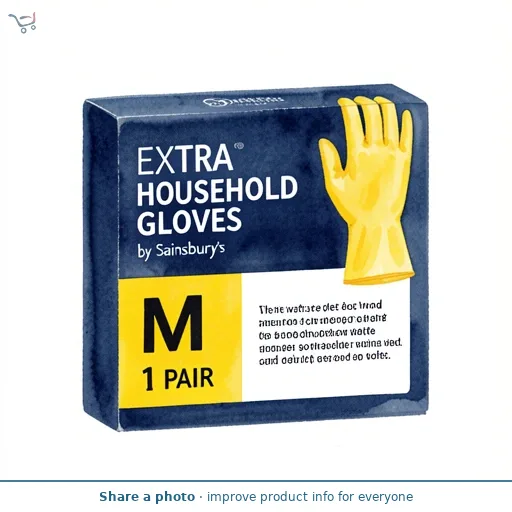 Sainsbury's Extra Wear Household Gloves M 1 Pair