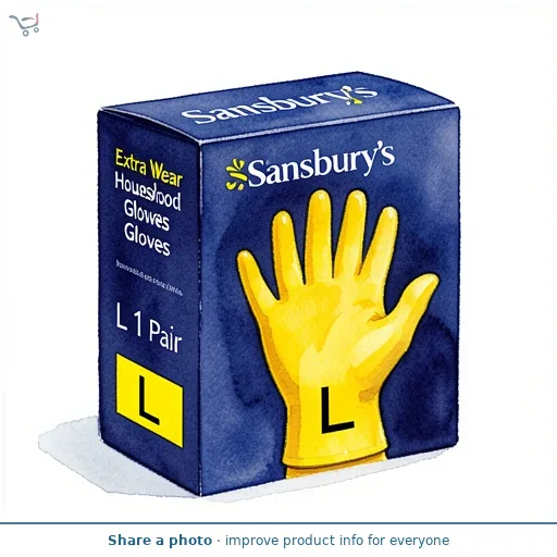 Sainsbury's Extra Wear Household Gloves L 1 Pair