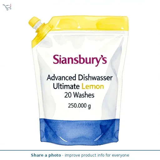 Sainsbury's Advanced Dishwasher Ultimate Lemon 20 Washes 250g