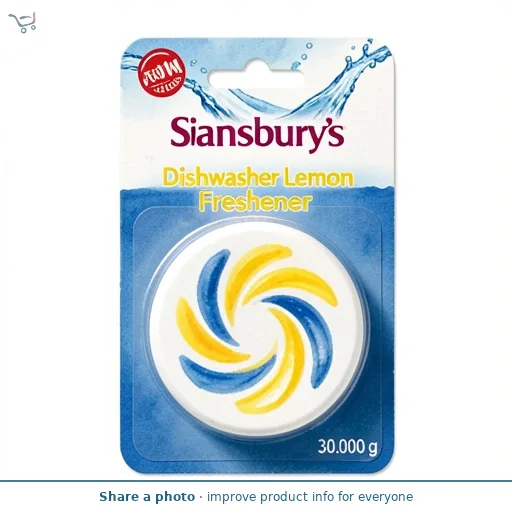 Sainsbury's Dishwasher Lemon Freshener 30g