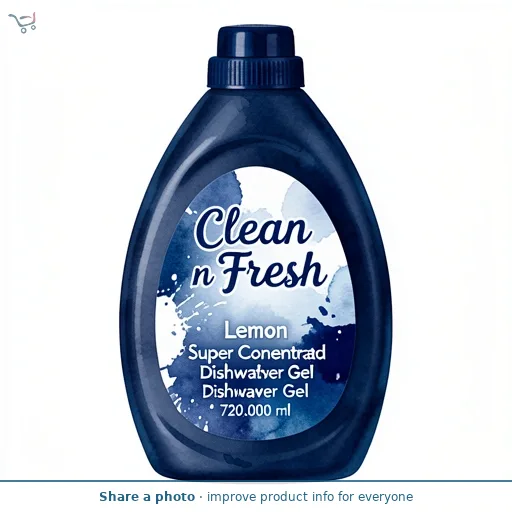 Clean n Fresh Lemon Super Concentrated Dishwasher Gel 720ml