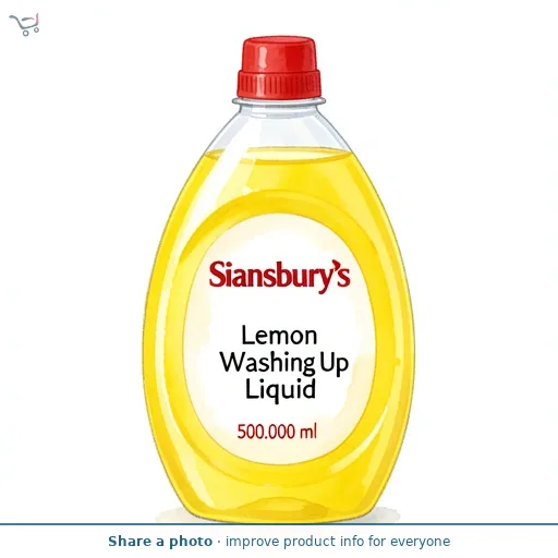 Sainsbury's Lemon Washing Up Liquid 500ml