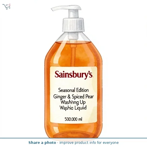 Sainsbury's Seasonal Edition Ginger & Spiced Pear Washing Up Liquid 500ml