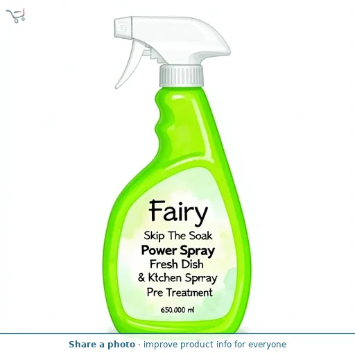 Fairy Skip The Soak Power Spray Fresh Dish & Kitchen Spray Pre Treatment 650ml