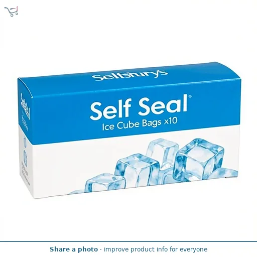 Sainsbury's Self Seal Ice Cube Bags x10